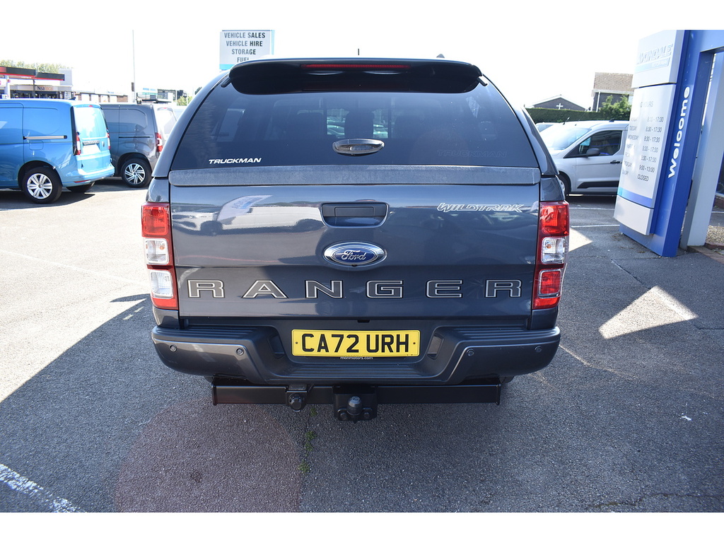 Ford Ranger Ecoblue Wildtrak 2.0 Bi Turbo Canopy Tow Bar 1 Own CA72URH Grey #5
