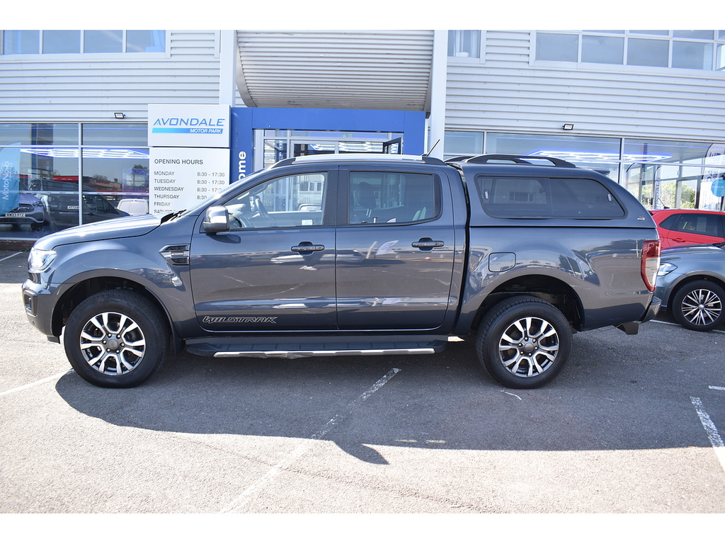 Ford Ranger Ecoblue Wildtrak 2.0 Bi Turbo Canopy Tow Bar 1 Own CA72URH Grey #3