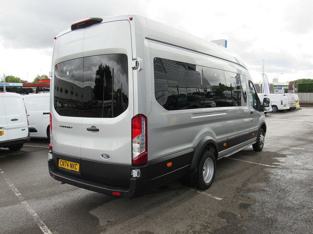 Ford Transit Custom 460 Ecoblue Limited 17 Seater Minibus 165 Bhp Sat CN74NKC Silver #6