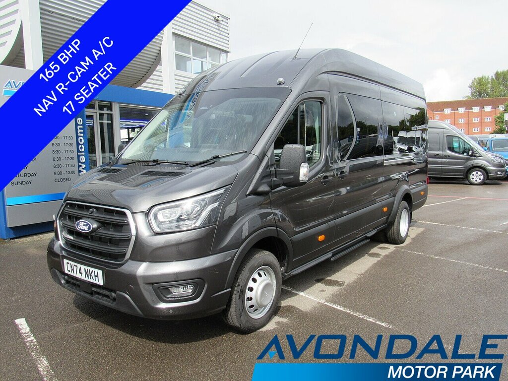 Ford Transit Custom 460 Ecoblue Limited 17 Seater Minibus 165 Bhp Sat Grey