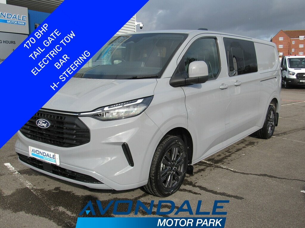 Ford Transit Custom 2.0 320 Ecoblue Limited Crew Van Double Cab Di Grey