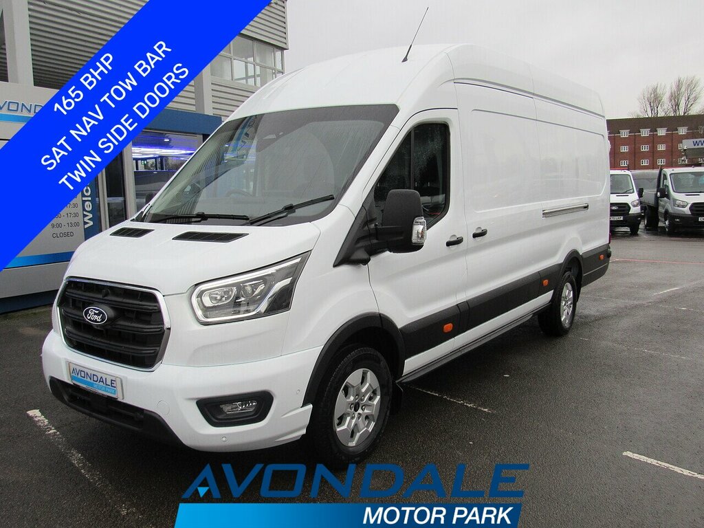 Ford Transit Custom 350 Ecoblue Limited L4 H3 Xlwb 165 Bhp Rwd Van Wit White