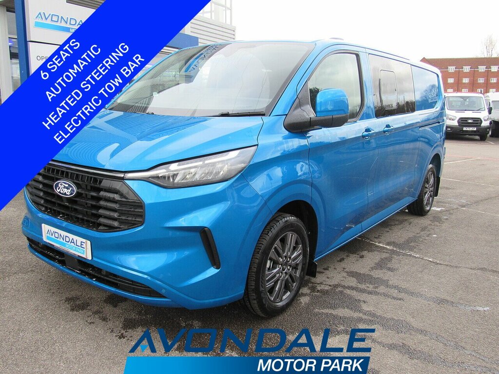 Ford Transit Custom 2.0 320 Ecoblue Limited Crew Kombi 170 Bhp Blue
