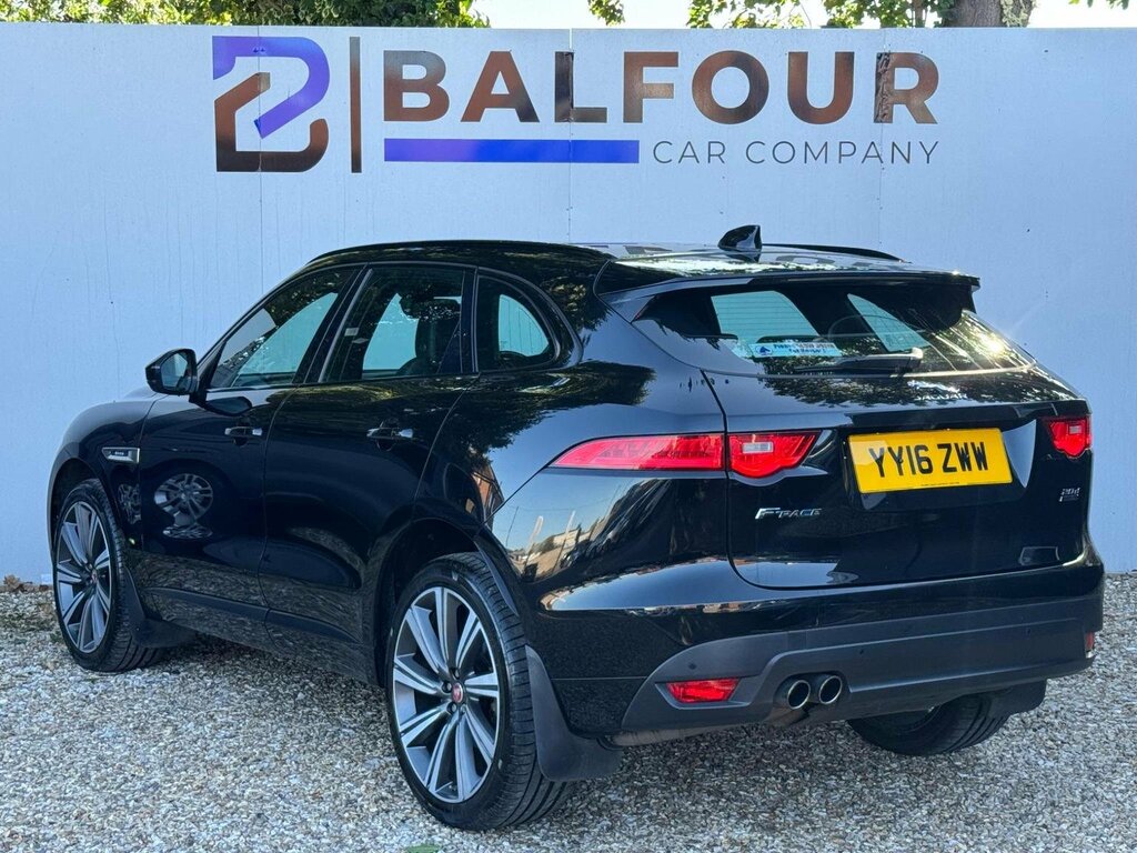 Jaguar F-Pace 2.0 D180 R-sport Awd Euro 6 Ss YY16ZWW Black #4