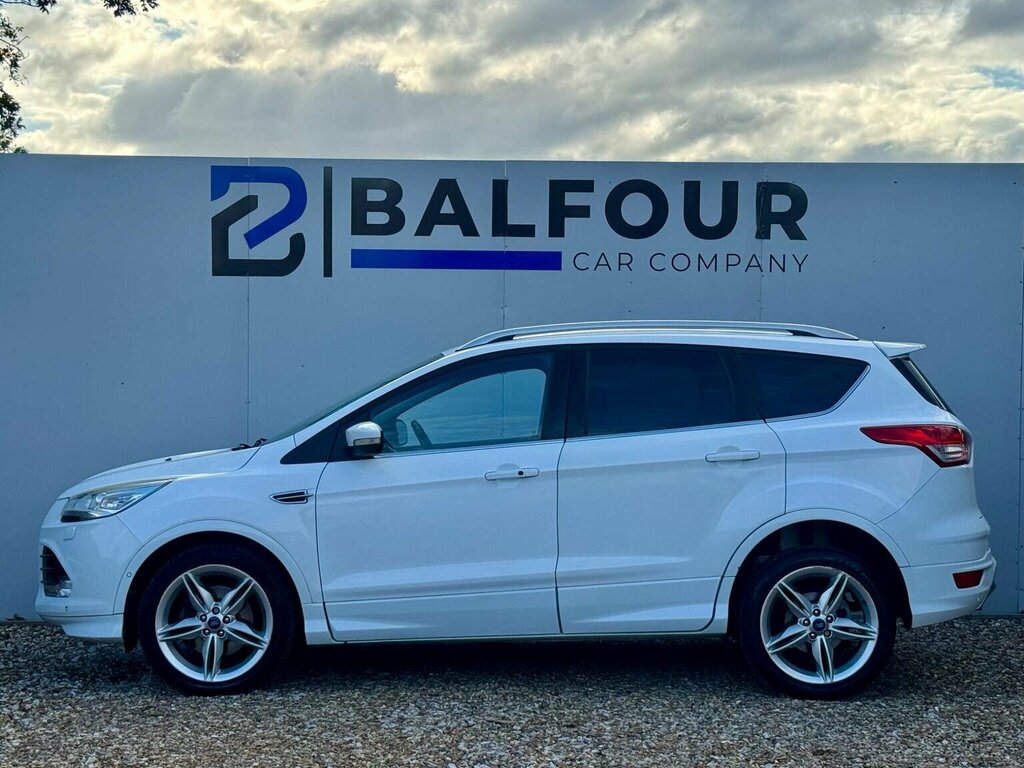 Ford Kuga 2.0 Tdci Titanium X Powershift Awd Euro 5 LL14SFN White #4