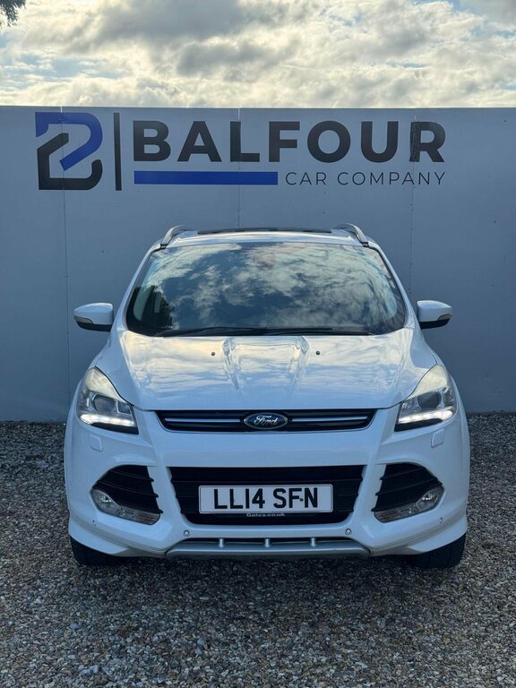 Ford Kuga 2.0 Tdci Titanium X Powershift Awd Euro 5 LL14SFN White #2