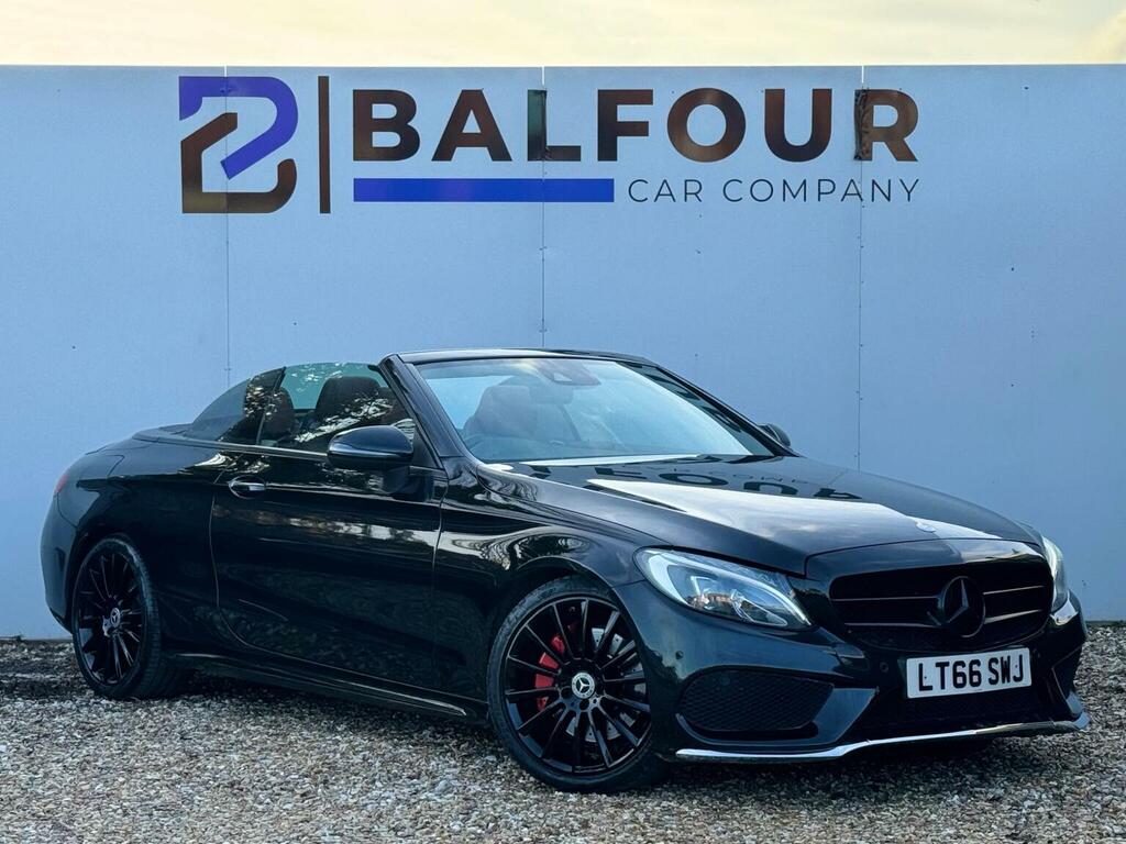 Mercedes-Benz C Class 2.1 C250d Amg Line Cabriolet G-tronic Euro 6 Ss LT66SWJ Black #6