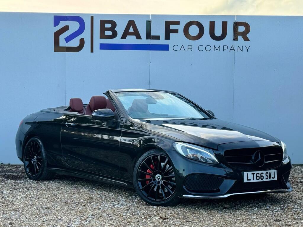 Mercedes-Benz C Class 2.1 C250d Amg Line Cabriolet G-tronic Euro 6 Ss LT66SWJ Black