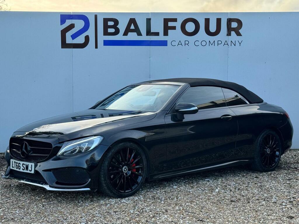 Mercedes-Benz C Class 2.1 C250d Amg Line Cabriolet G-tronic Euro 6 Ss LT66SWJ Black #5