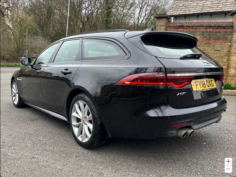Jaguar XF 2.0d-r-sport-sportbrake-auto-euro-6-ss-5dr FY18OXG Black #4