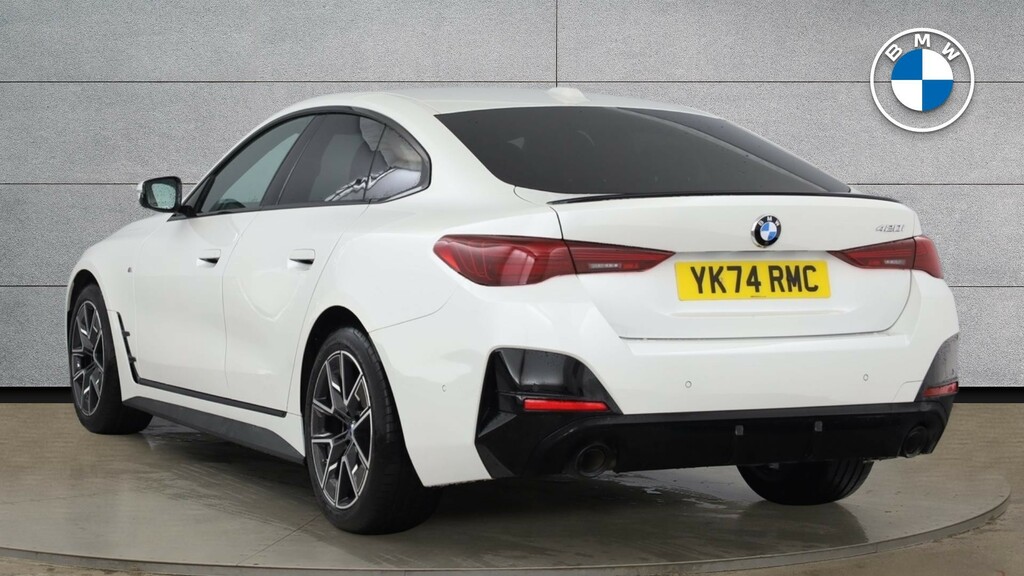 BMW 4 Series 2.0 420I M Sport Hatchback Euro 6 YK74RMC White #2