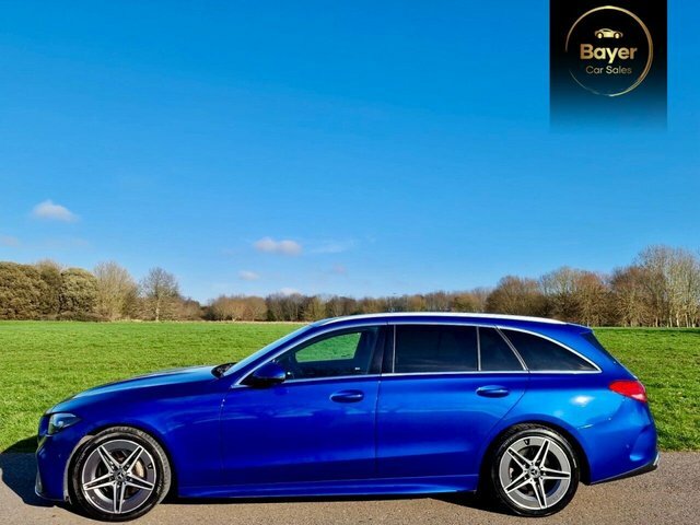 Mercedes-Benz C Class C200h Mhev Amg Line OV22EOB Blue #3