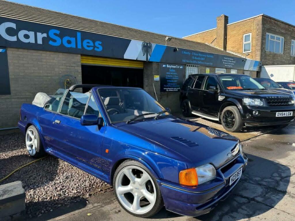 Ford Escort Convertible Xr3i Se500 Cabriolet 1990 Blue