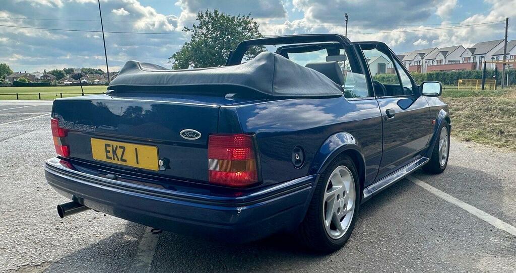 Ford Escort Convertible Xr3i Se500 Cabriolet 1990H Blue #5