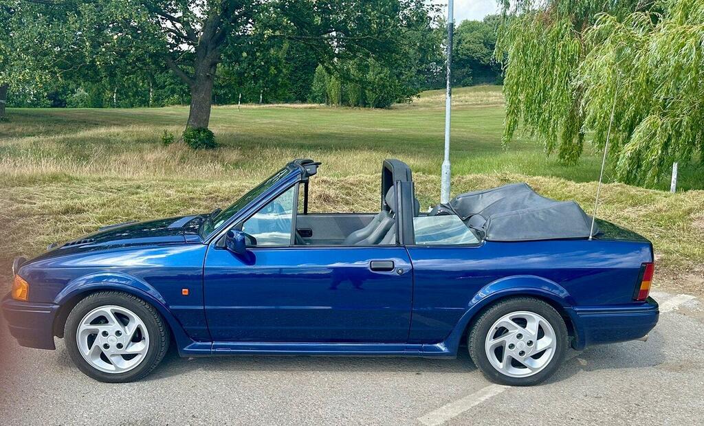 Ford Escort Convertible Xr3i Se500 Cabriolet 1990H Blue #4
