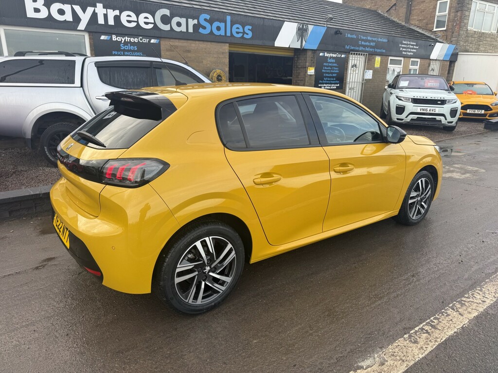 Peugeot 208 Hatchback 1.5 Bluehdi Allure Premium 2022 YE22NTT Yellow #4