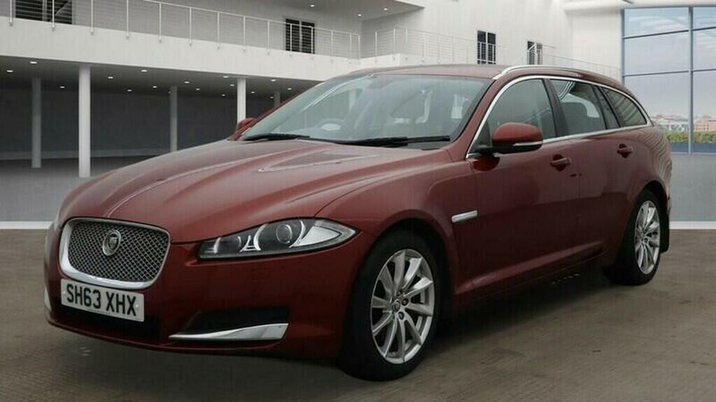 Jaguar XF Estate 2.2D Premium Luxury Sportbrake Euro 5 SH63XHX Red #2
