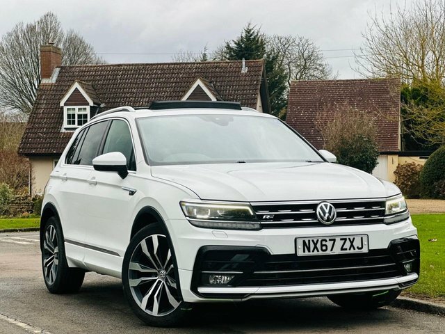 Volkswagen Tiguan 2.0 Tdi R-line Suv Dsg 4Motion Euro 6 NX67ZXJ White #2
