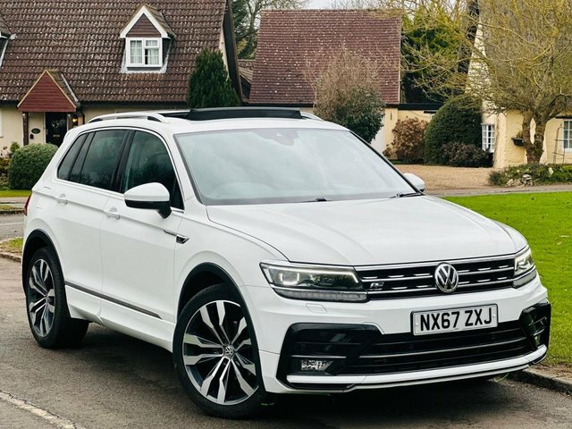 Volkswagen Tiguan 2.0 Tdi R-line Suv Dsg 4Motion Euro 6 NX67ZXJ White #3