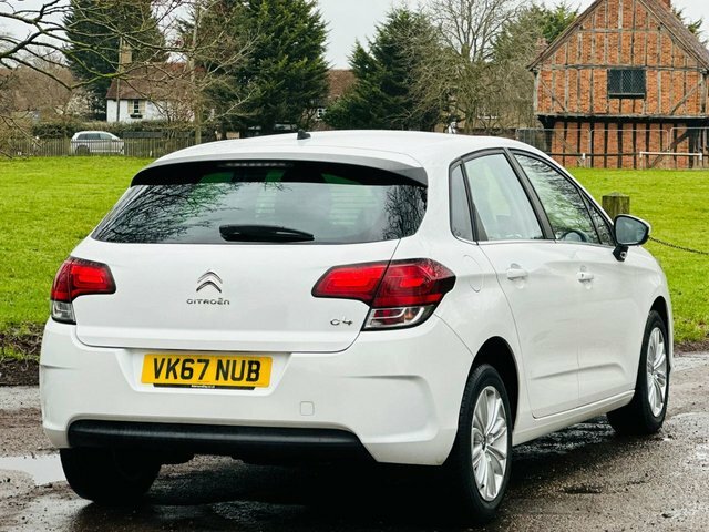 Citroen C4 1.6 Bluehdi Feel Hatchback Euro VK67NUB White #4