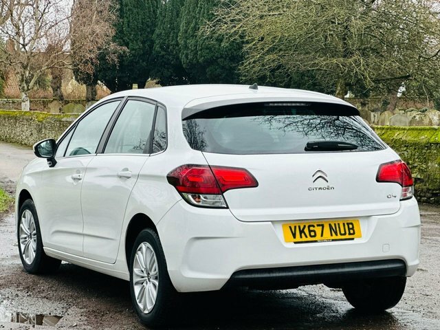 Citroen C4 1.6 Bluehdi Feel Hatchback Euro VK67NUB White #6