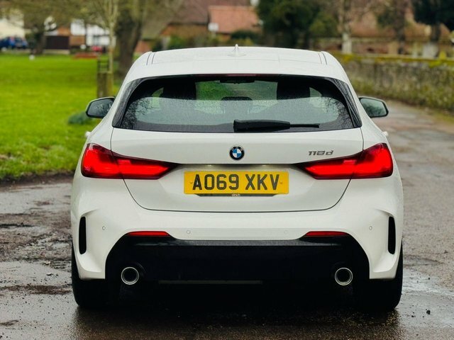 BMW 1 Series 2.0 118D M Sport Hatchback Euro 6 AO69XKV White #6