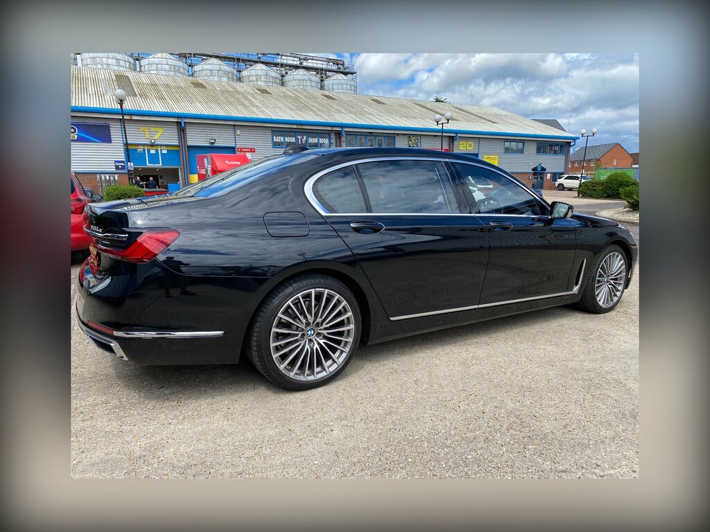 BMW 7 Series 745Le Xdrive Black #3