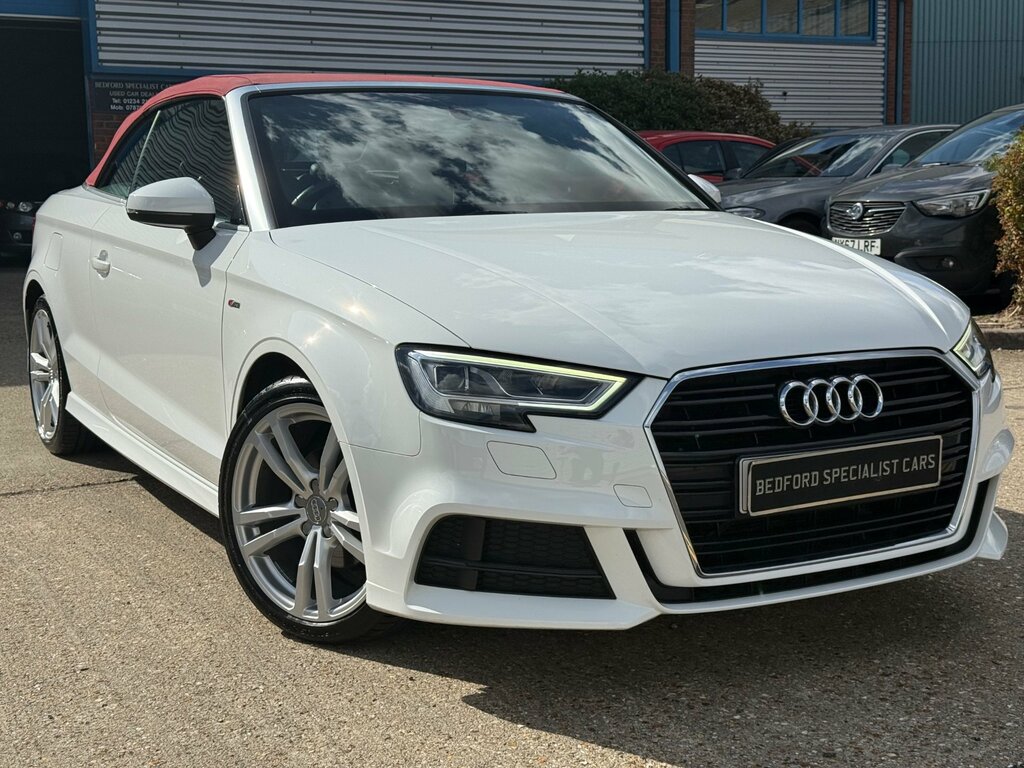 Audi A3 Cabriolet 1.5 Tfsi Cod S Line Convertible S Troni White