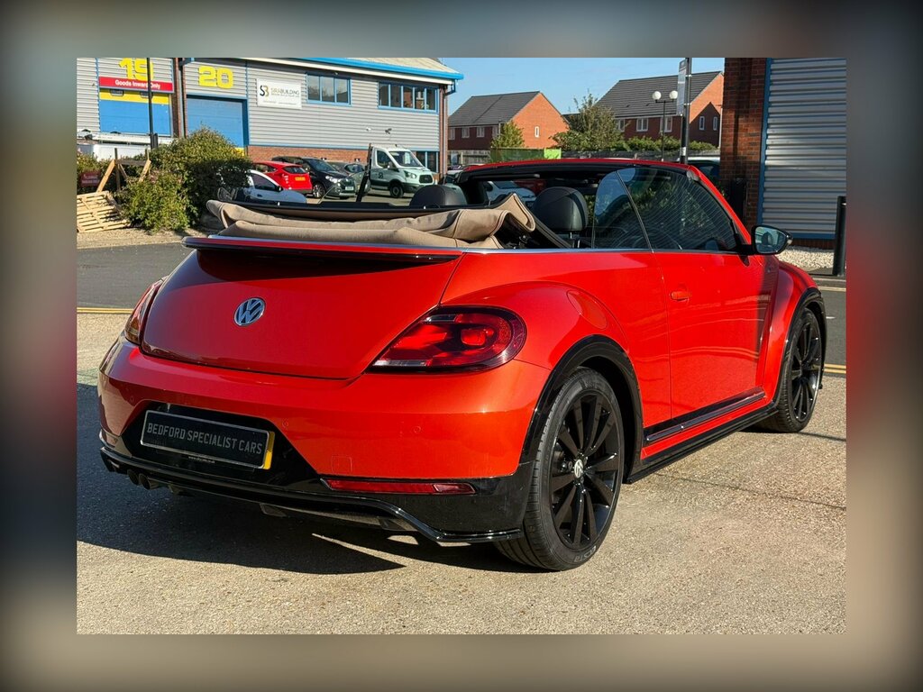 Volkswagen Beetle 2.0 Tdi Bluemotion Tech R-line Cabriolet Diese LP66KUF Orange #4