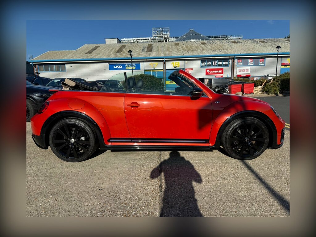 Volkswagen Beetle 2.0 Tdi Bluemotion Tech R-line Cabriolet Diese LP66KUF Orange #3
