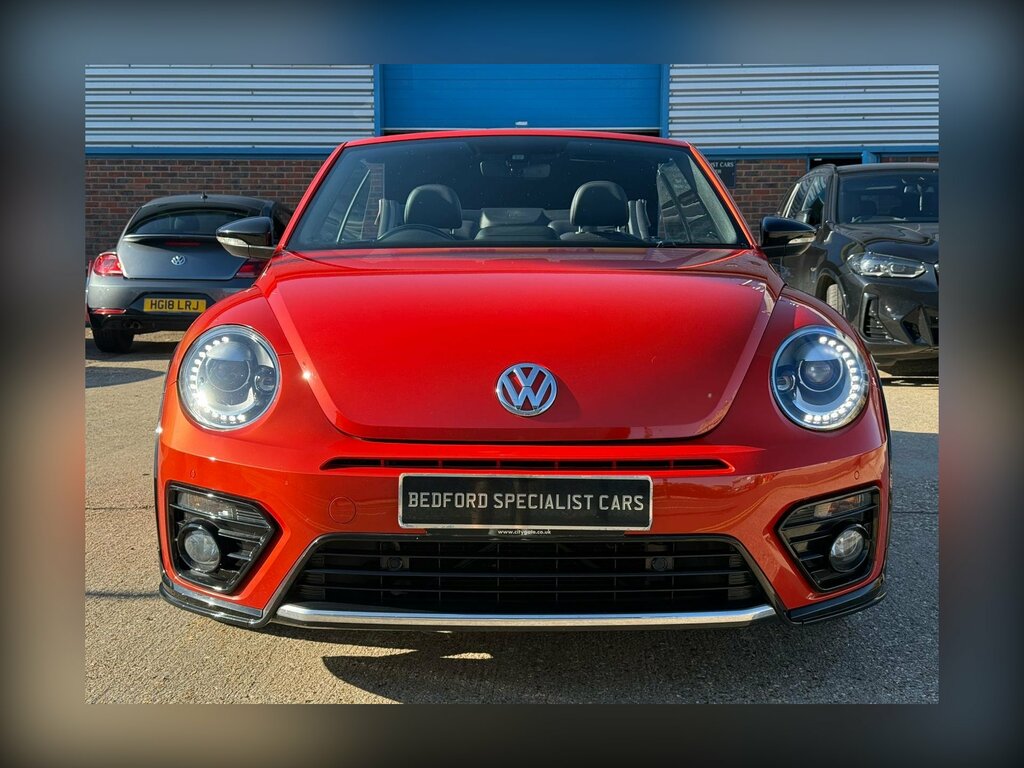 Volkswagen Beetle 2.0 Tdi Bluemotion Tech R-line Cabriolet Diese LP66KUF Orange #2