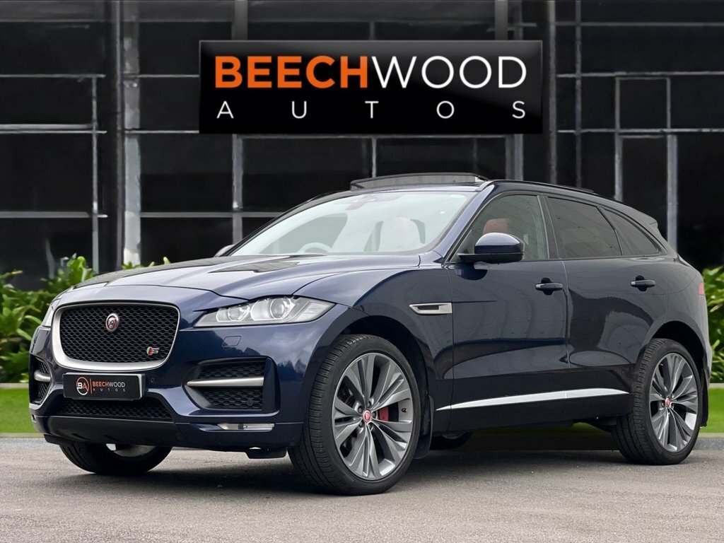 Jaguar F-Pace 2017 3.0 D300 V6 S Suv Awd Euro 6 OY67XKK Blue #2