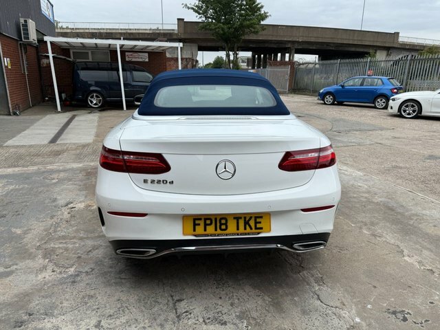 Mercedes-Benz E Class 2.0 E220d Amg Line Cabriolet G-tronic FP18TKE White #6