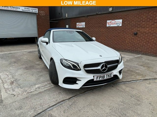 Mercedes-Benz E Class 2.0 E220d Amg Line Cabriolet G-tronic White