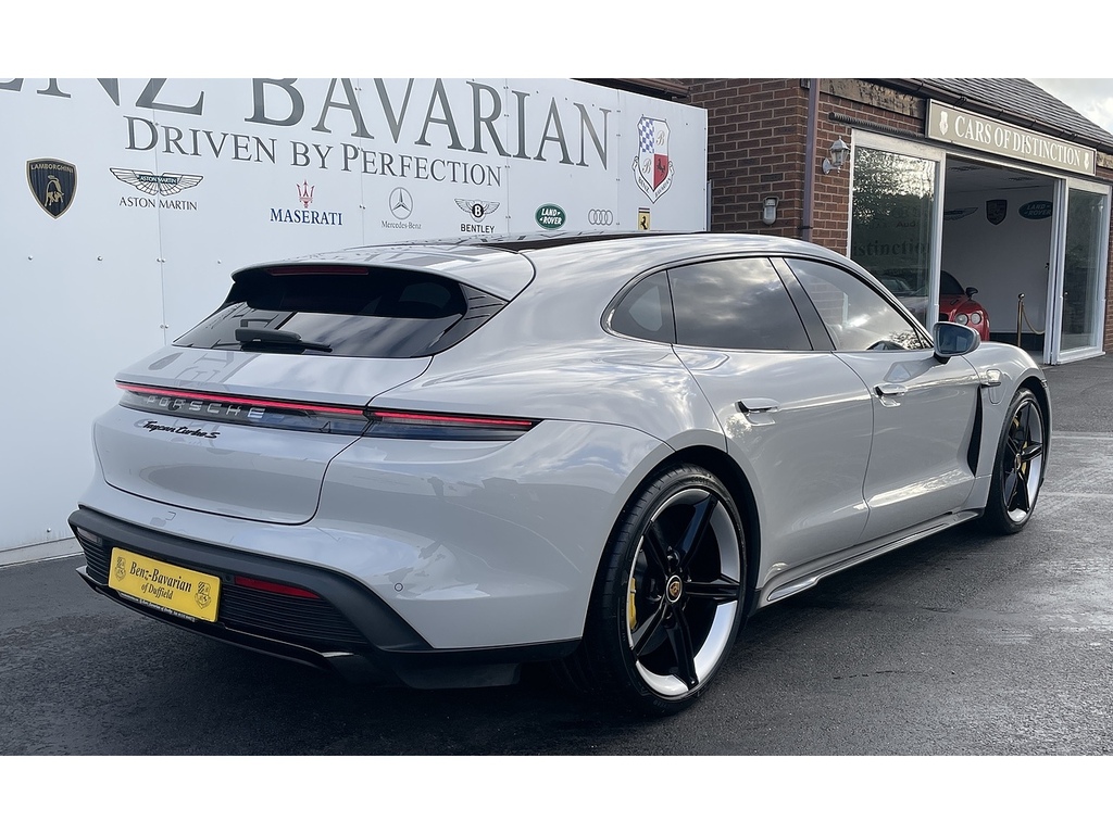 Porsche Taycan Performance Plus 93.4Kwh Turbo S Sport Turismo HV23YLL Grey #5