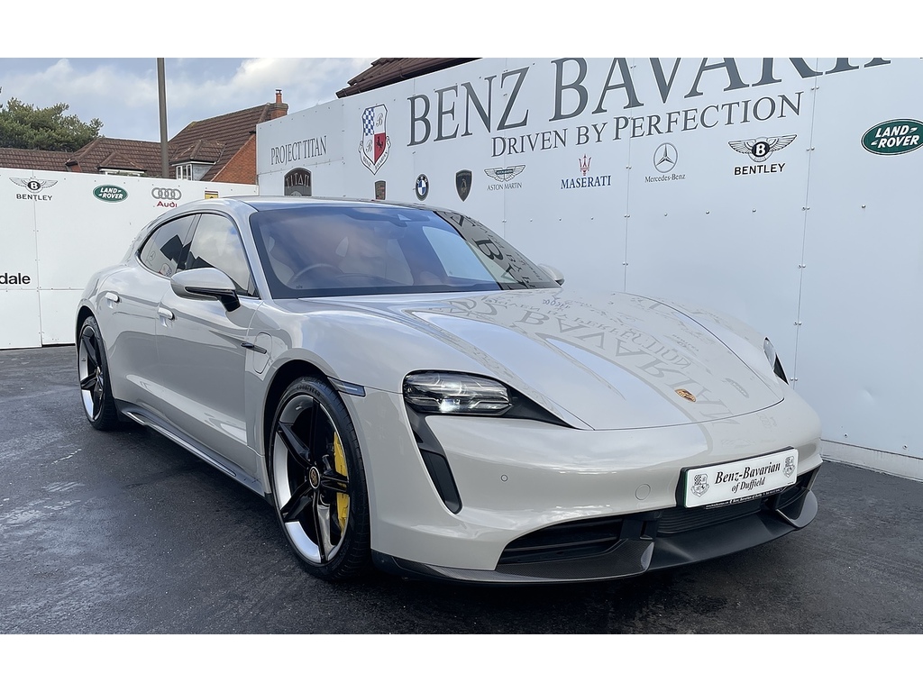 Porsche Taycan Performance Plus 93.4Kwh Turbo S Sport Turismo HV23YLL Grey #3