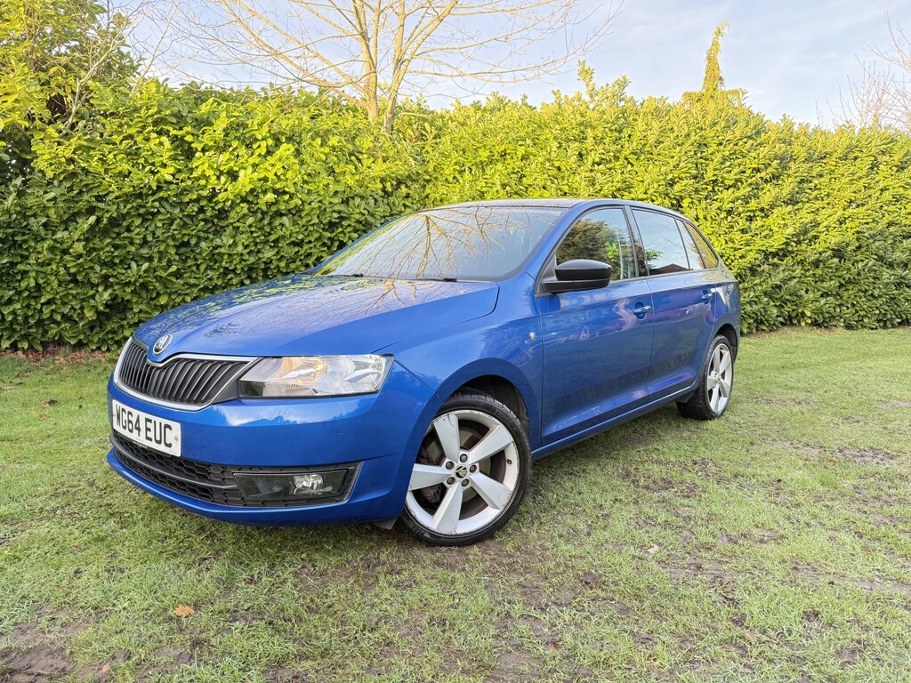 Skoda Rapid Spaceback Hatchback 1.2 Tsi Se Sport 2014 Blue #2