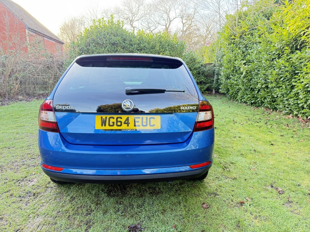 Skoda Rapid Spaceback Hatchback 1.2 Tsi Se Sport 2014 Blue #6