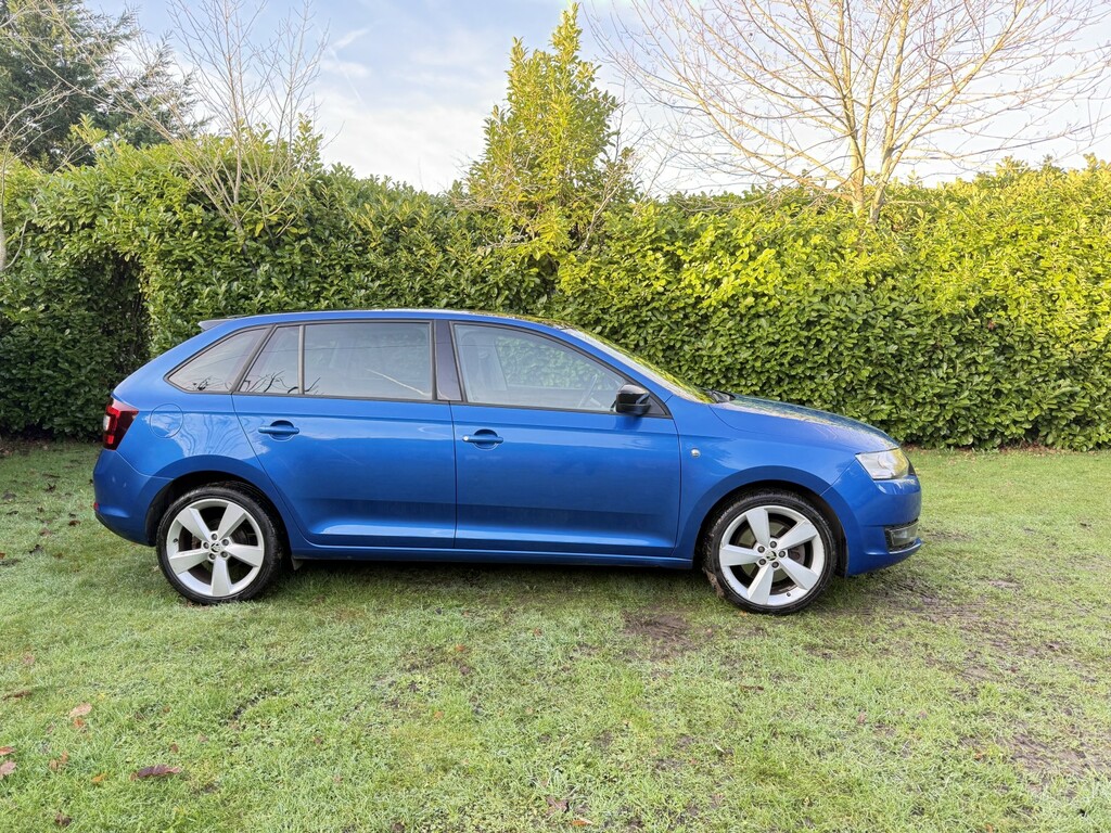 Skoda Rapid Spaceback Hatchback 1.2 Tsi Se Sport 2014 Blue #5