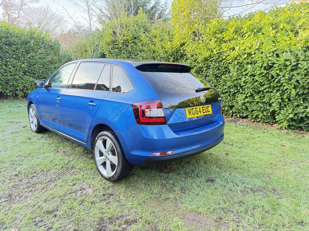 Skoda Rapid Spaceback Hatchback 1.2 Tsi Se Sport 2014 Blue #4