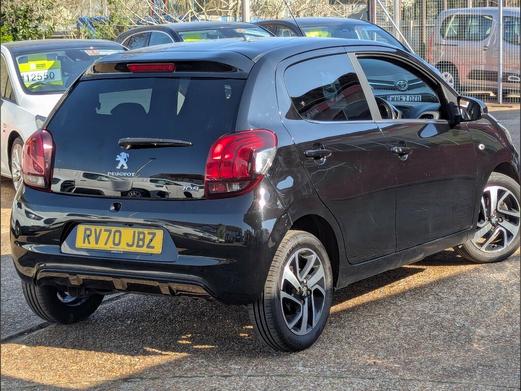 Peugeot 108 1.0 72 Allure 5Drone Owner From New RV70JBZ Black #4