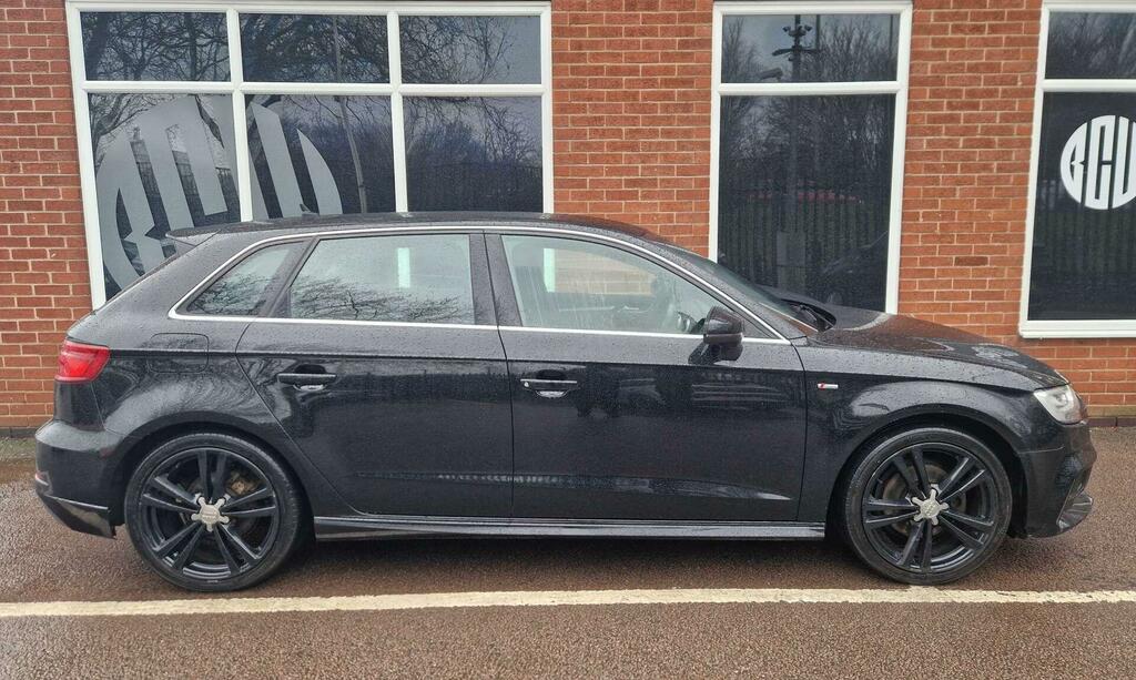 Audi A3 1.0 Tfsi 30 S Line Sportback Euro 6 Ss WM19WFX Black #2