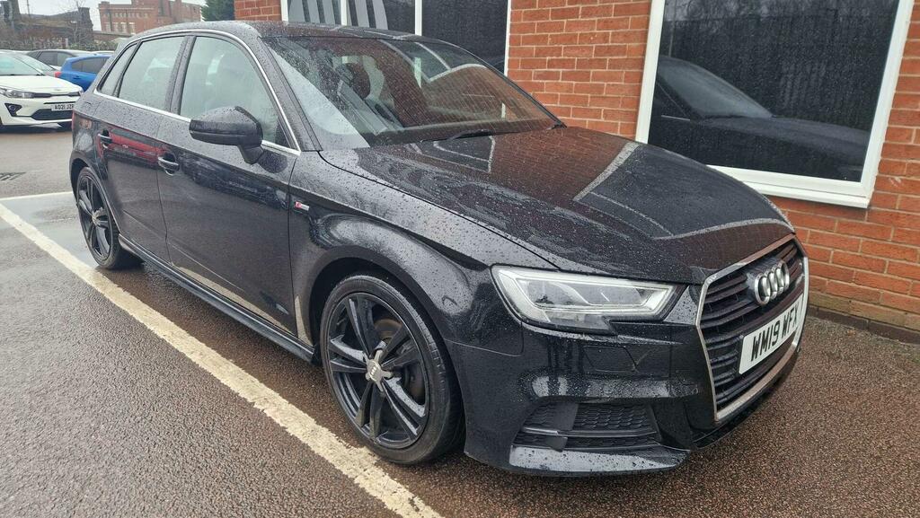 Audi A3 1.0 Tfsi 30 S Line Sportback Euro 6 Ss WM19WFX Black #4