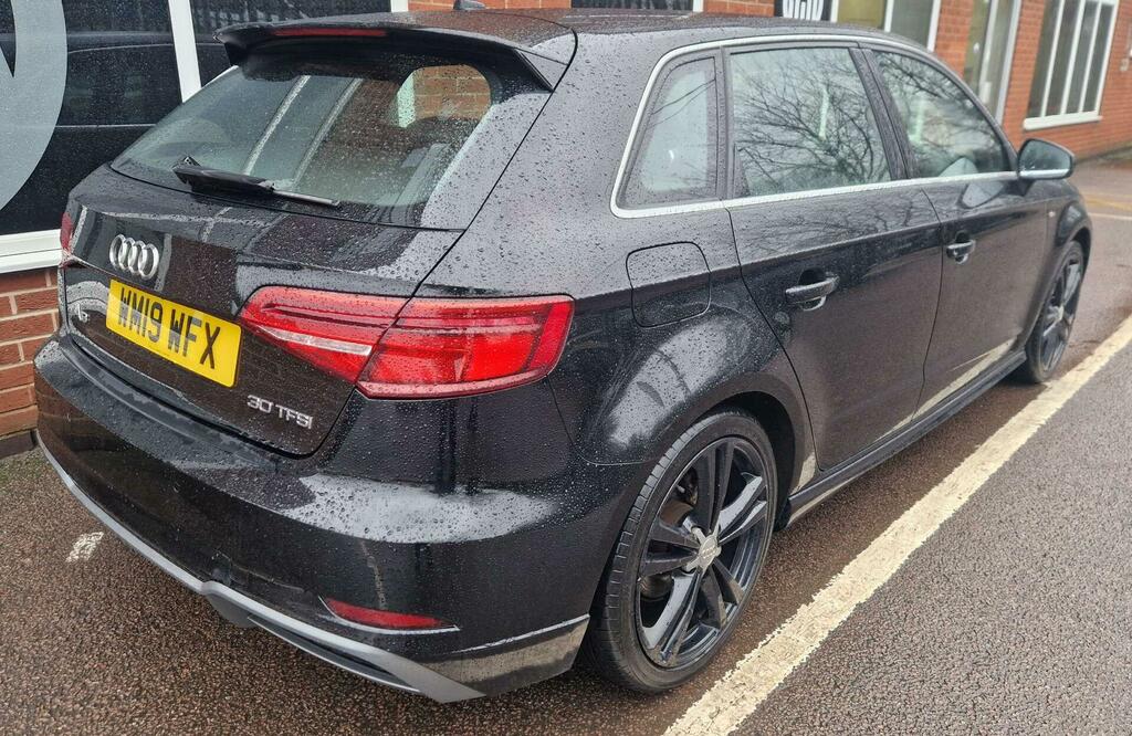 Audi A3 1.0 Tfsi 30 S Line Sportback Euro 6 Ss WM19WFX Black #5