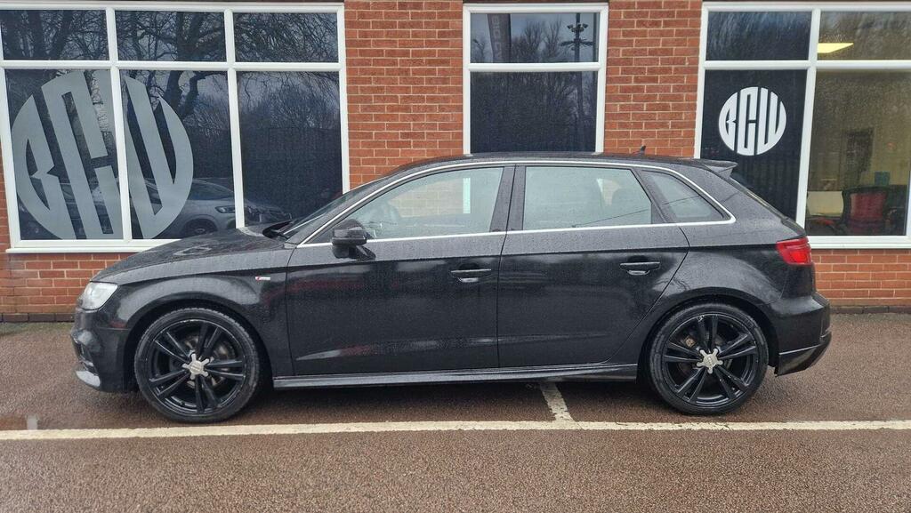 Audi A3 1.0 Tfsi 30 S Line Sportback Euro 6 Ss WM19WFX Black #3