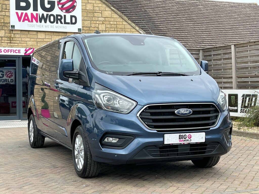Ford Transit Custom 300 Tdci 130 L2h1 Limited Ecoblue Lwb Low Roof Fwd FP70FJU Blue #2