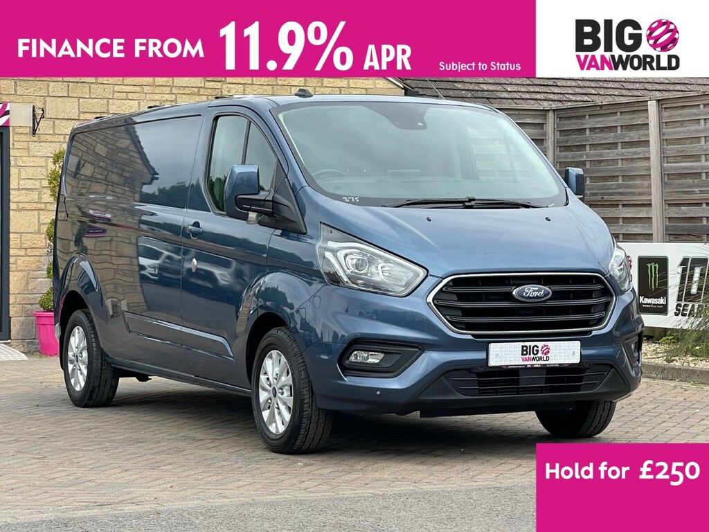 Ford Transit Custom 300 Tdci 130 L2h1 Limited Ecoblue Lwb Low Roof Fwd FP70FJU Blue