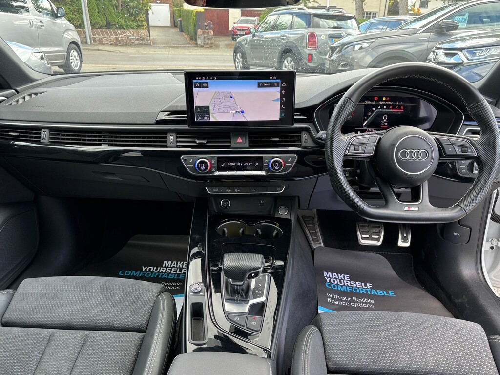 Audi A4 Avant 2.0 Tfsi 35 Black Edition Estate S Tron White #4