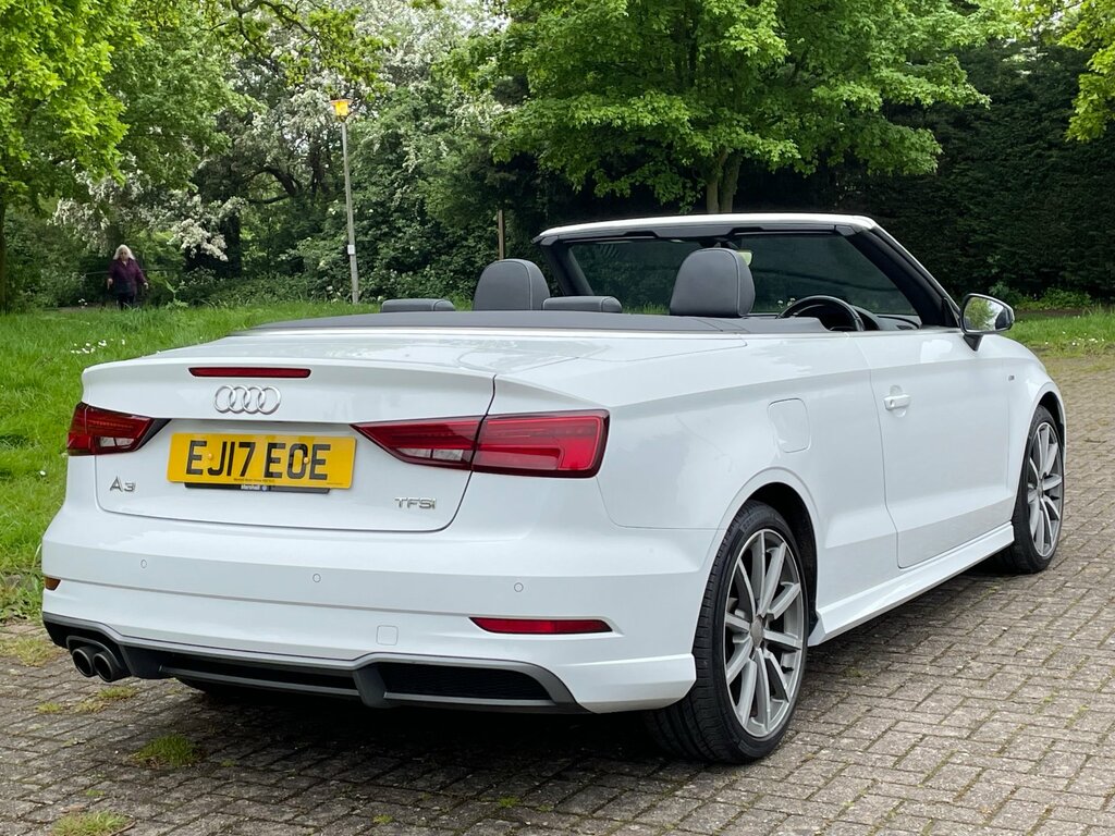 Audi A3 Cabriolet 1.4 Tfsi S Line Nav Cabriolet White #6