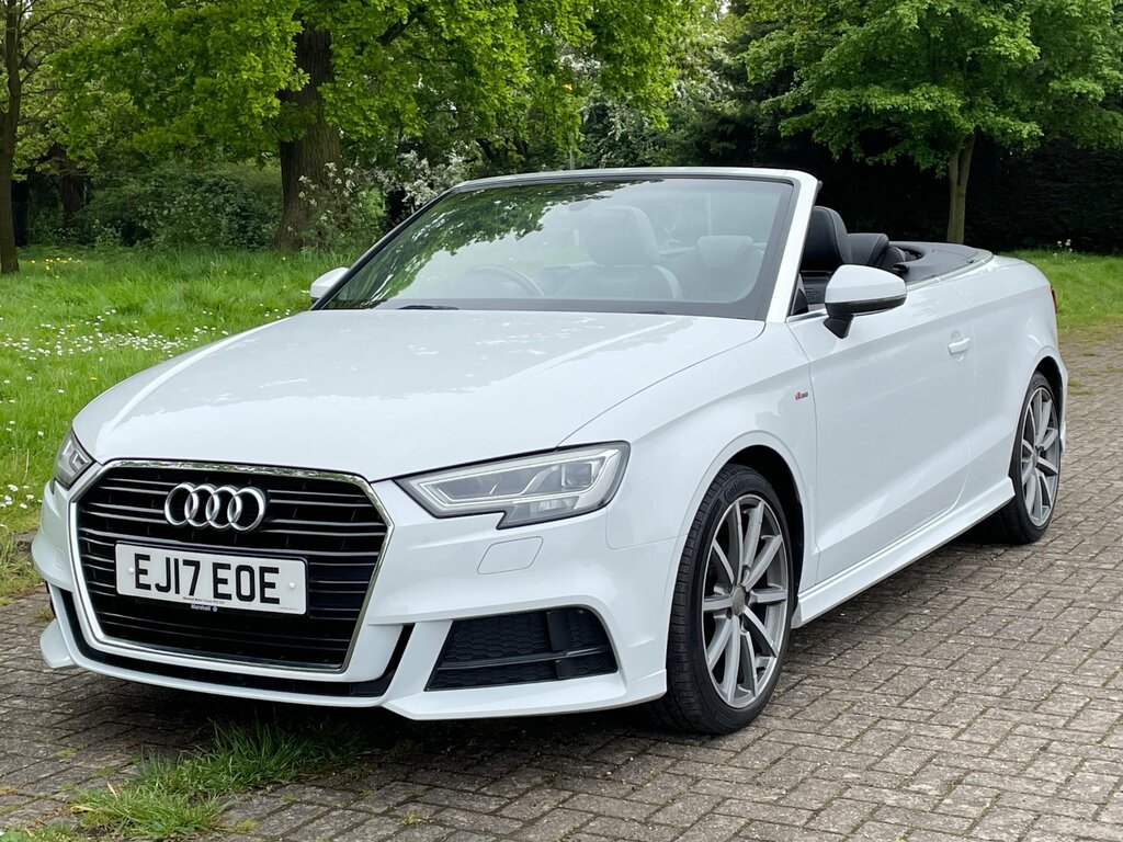 Audi A3 Cabriolet 1.4 Tfsi S Line Nav Cabriolet White #3